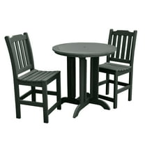 highwood® Eco-Friendly Lehigh 3pc Round Counter Dining Set