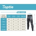 thumbnail image 6 of Toptie Men's Compression Pants, Cool Dry Athletic Pants, Workout Running Leggings-White-XL, 6 of 6