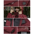 thumbnail image 2 of Heated Jacket for Women, Graphene Lightweight Heating Jackets with Battery Pack 12V Fast Charge 18400mAh Winter Outdoor Soft Shell Electric Heating Coat, 2 of 5