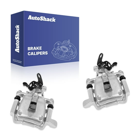 AutoShack Rear Brake Calipers for Volkswagen & Audi, Jetta 2005-2010 Rabbit 2006-2009 GTI 2006-2009 Golf 2010 A3 Quattro 2006-2007, AWD FWD L4 1.9L 2.0L L5 2.5L V6 3.2L, Left and Right, Pair