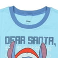 thumbnail image 5 of Disney Stitch T-Shirt Men's Dear Santa I'll Be Good Next Year Adult Short Sleeve Ringer Tee, 5 of 6