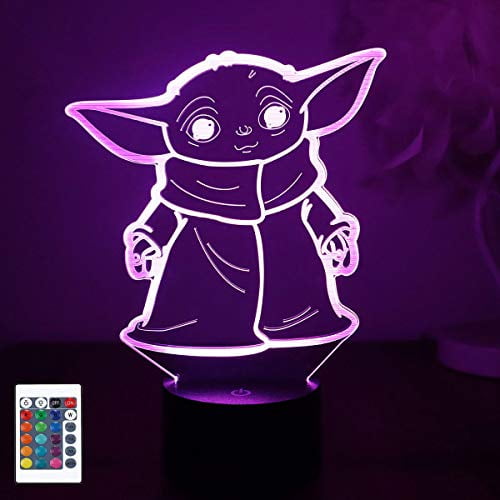 Childrens Room Decoration lamp& Optical Illusion Table Lamp 7 Color Change Mood Lamp Baby Bedroom Decoration Night Lamp Overwatch Ow 