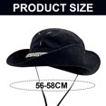 thumbnail image 2 of Sombrero de montañismo con cordón y ala grande, de 56 a 58 cm de circunferencia, para verano, para exteriores, protector solar, para mujer, 2 of 5