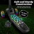 thumbnail image 5 of Light Up 3 Wheel Kick Scooter for Kids Toddlers Girls with LED Sync Lights Flashing Stem & Wide Polka Dot Deck Adjustable Height Music Function Safe Sturdy Folding, 5 of 9