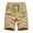 Khaki, variant on Labakihah Mens Pants Men's Summer New Simple Fashion Belt Shorts Fashionable Pure Color Shorts Green