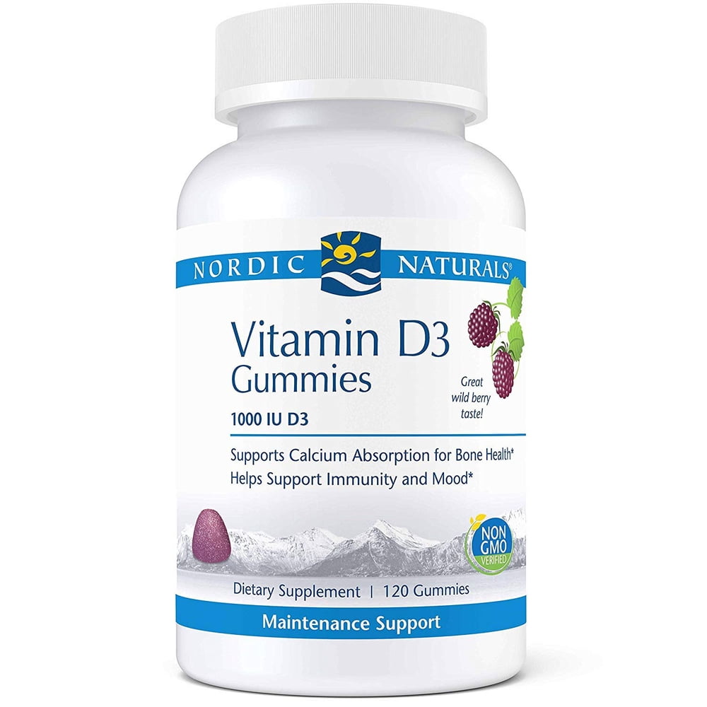 Nordic Naturals Vitamin D3 Gummies, 1000 IU Vitamin D3 Cholecalciferol
