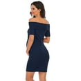 thumbnail image 3 of Todaioua Maternity Dresses for Women 2024 Sleeveless Color off Shoulder Backless Dress Casual, 3 of 9
