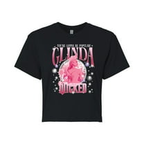 Wicked - Glinda You're Gonna Be Popular - Juniors Cropped Graphic T-Shirt