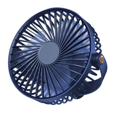 

Portable Mini Fan 5 Speeds with Night Light 360° Rotation Rechargeable Quiet Fan - Quiet Portable Tabletop Fan for Home Bedroom