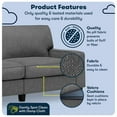 thumbnail image 2 of Pemberly Row 78" Track Arm Sofa with Removable Covers Dark Gray, 2 of 17