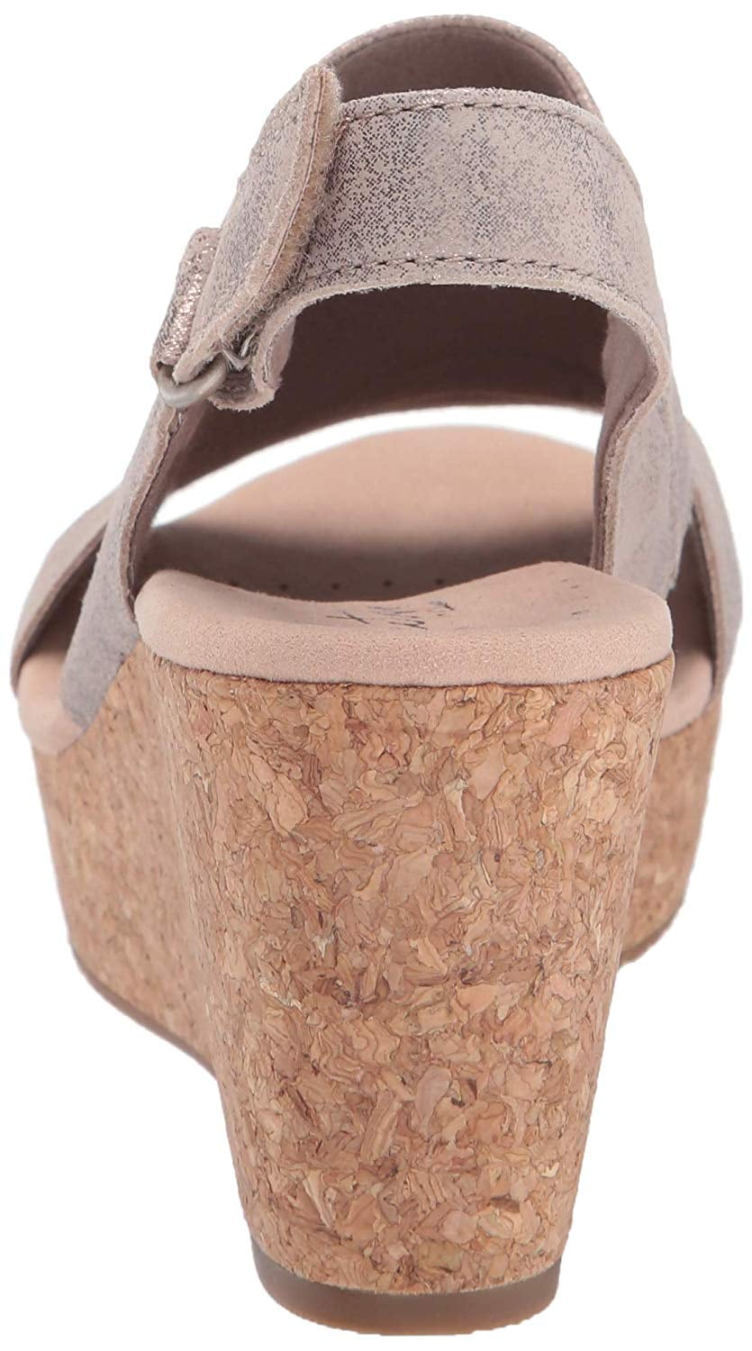 clarks annadel ivory women's platform wedge sandals