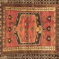 thumbnail image 1 of Ahgly Company Indoor Square Persian Brown Traditional Area Rugs, 7' Square, 1 of 4