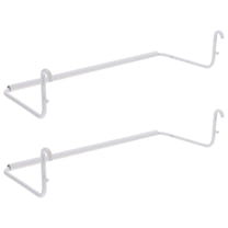 UPKOCH Pegboard Paper Towel Holder Towel Rack White 2Pcs
