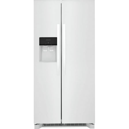 Frigidaire FRSS2323AW 22 Cu. Ft. 33" Standard-Depth Side-by-Side Refrigerator, White