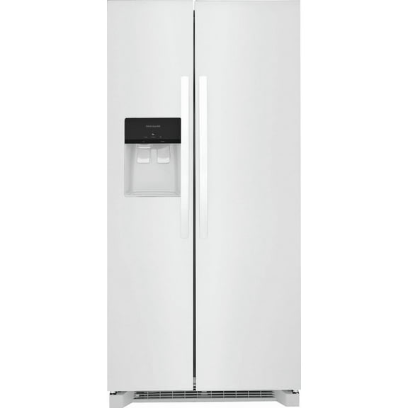 Frigidaire FRSS2323AW 22 Cu. Ft. 33" Standard-Depth Side-by-Side Refrigerator, White