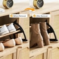 thumbnail image 3 of Bingirl 4 - Door Oak - Rattan Flip - Door 4 - Tier Hidden Rack Shoe Cabinet for Entryway and Hallway, 3 of 6