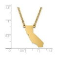 thumbnail image 2 of Sterling Silver/Gold-plated California State Necklace QXNA706GP-CA, 2 of 2