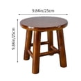 thumbnail image 3 of Round Step Stool for Adults,Sturdy Small Foot Stool for Kitchen, Bedside, Nursery, Shoe Changing, Plant Stand, 3 of 6