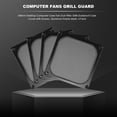 thumbnail image 2 of 140mm Desktop Computer Case Fan Dust Filter Grills Dustproof Case Cover with Screws, Aluminum Frame Mesh, 4 Pack, 2 of 7