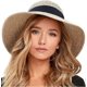thumbnail image 1 of Women's Foldable Beach Straw Hat with UPF 50 Protection & Multi-Color Options for Summer Sun, 1 of 5