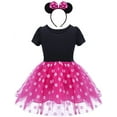 thumbnail image 1 of Minnie Déguisement Robe Bébé Fille Serre-Tête Oreilles de Mouse Robe à Pois, 1 of 6
