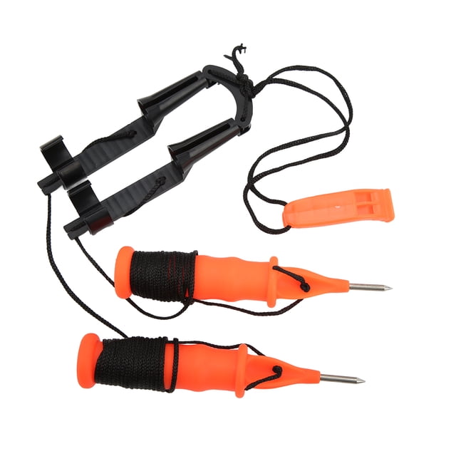 Picahielos de pesca NikouMX 2 piezas kit de seguridad con silbato funcionalidad inteligente