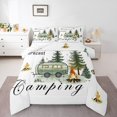 thumbnail image 2 of Erosebridal Happy Camping Bedding Twin Comforter Set, RV Camper Down Comforter, Cartoon Camp Decor, Reversible, 2 of 7
