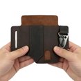thumbnail image 3 of PU Leather Belt Loop Waist Multitool Sheath with Key Holder Knife Sheaths Flashlight Holster for Training Camping Climbing (Brown), 3 of 10