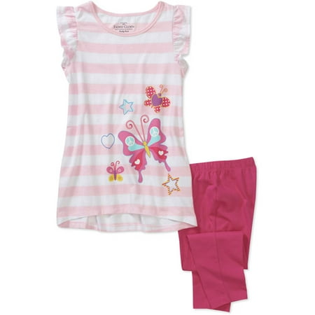 Faded Glory Girls' 2-Piece Tunic and Legging Set