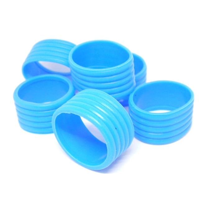 thinsony 2 Pieces Tennis Racket Grip Stretchy Ring Overgrip Fix Kit Grip Tape Finishing Protector Professional Outdoor Accessories Blue
