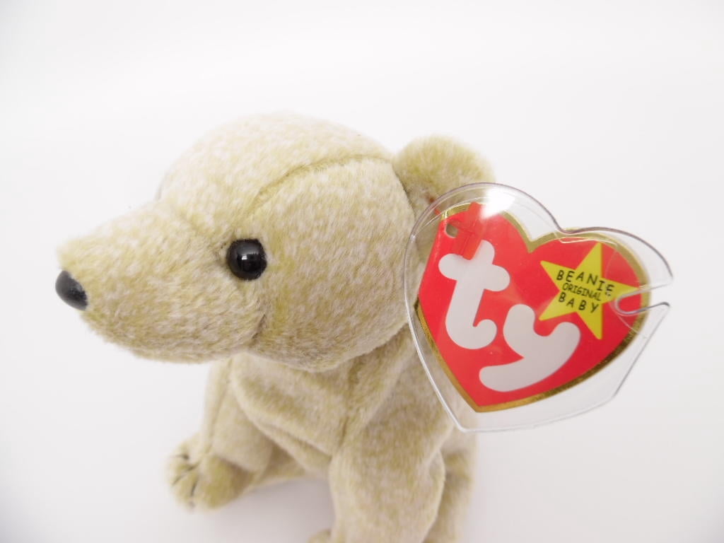 Ty Beanie Babies Almond the Bear Plush 1999 with Tags - Walmart.com