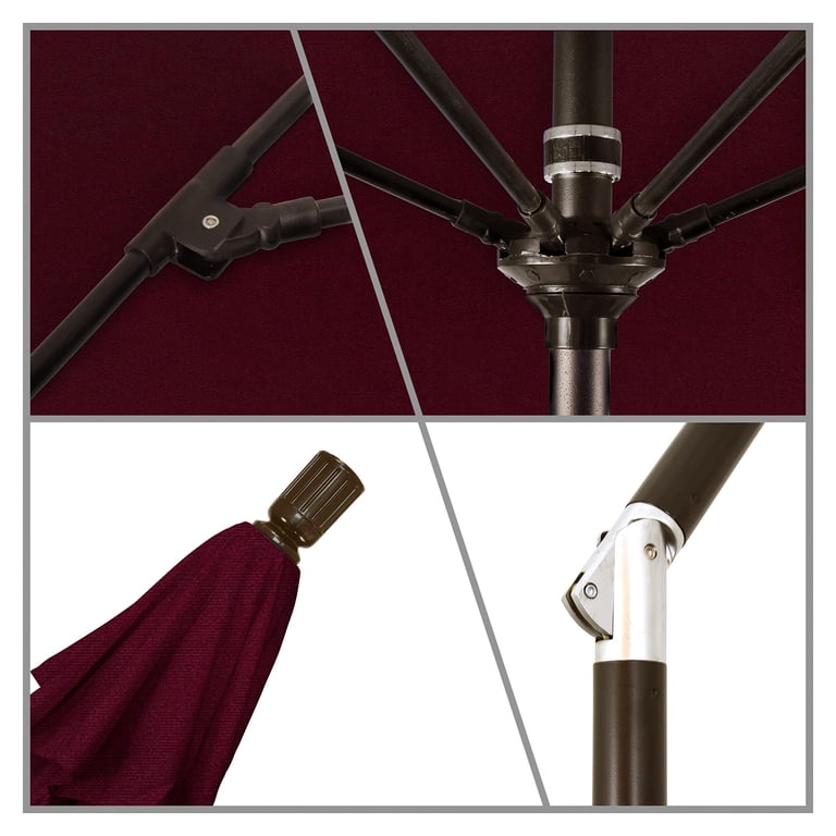 ace hardware offset patio umbrella Living Accents 9 ft. Tiltable White Patio Umbrella Mfr# UM90WGFYQ-01F