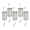 thumbnail image 1 of jinwen 5x Cage de Pêche en Acier Inoxydable Cage à Leurres de Pêche Panier de Pêche Mangeoire Support S, 1 of 9