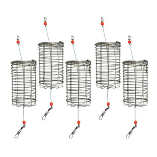 Metal Fishing Bait Basket Cage 30g 60g Fishing Feeder Sinker for Carp Bait  Fishing Tackle Lure Cage Fishing Accessories