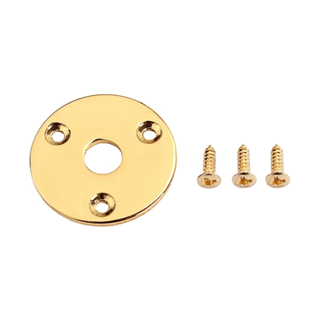 Miangastore Guitar Jack Plate with Sturdy Copper and Iron Material for Electric Guitar Bass 1/4 Inch