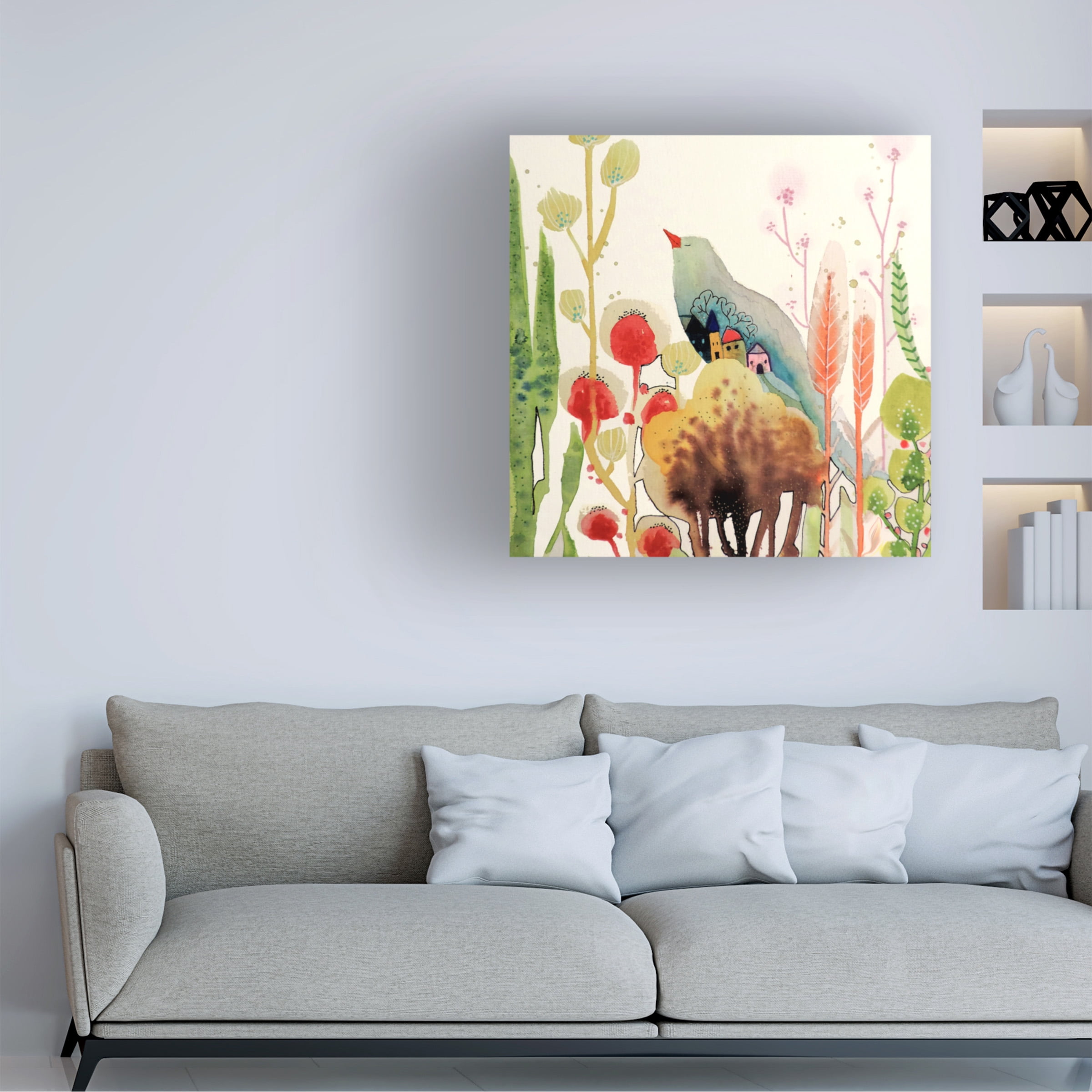 Trademark Fine Art Sylvie Demers Ma Maison Canvas Wall Art - 24x24