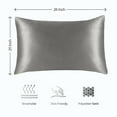 thumbnail image 2 of Silky Satin Pillowcase Set (2-Pack) - Reduces Frizz & Wrinkles, Envelope Closure, 2 of 7