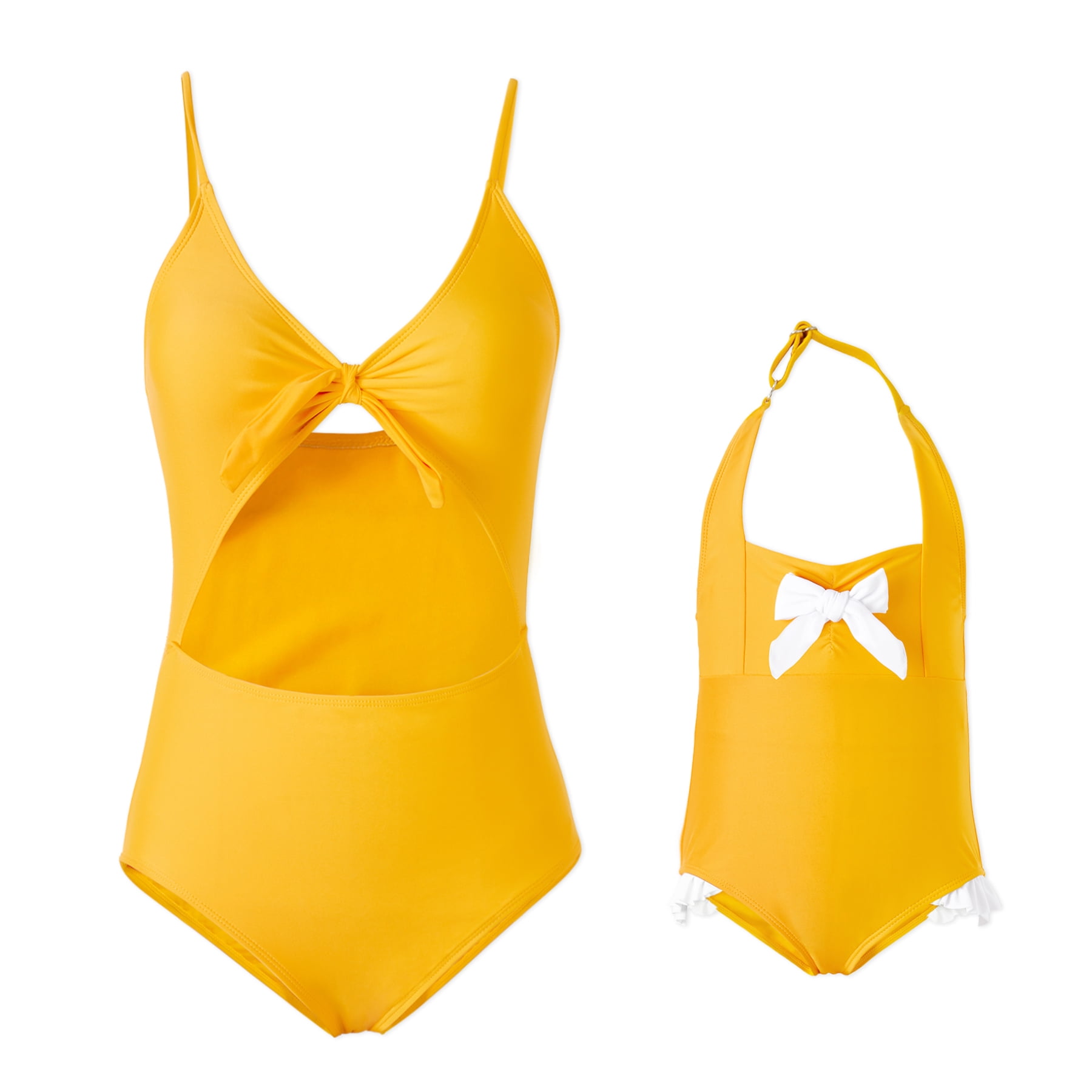 yellow swimsuit walmart