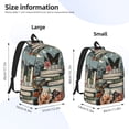thumbnail image 3 of Yiaed Vintage Art Butterfly Flower Print Backpack, Premium Laptop Backpack, Travel Backpack for Women, Lightweight Backpacks, Comfortable Back Pack-Medium, 3 of 5