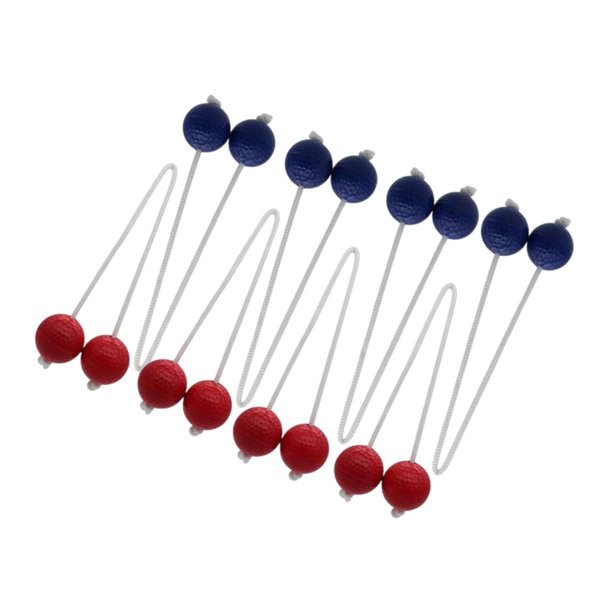8 piezas Ladders Golf Balls Reemplazo de Dia 165 In, actividades de juego de golf en interiores o al aire libre, pelotas de juego de lanzamiento de Rojo y azul