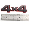 thumbnail image 4 of Aimoll 1 pieza 4x4 emblema placa de identificación 3D pegatina de coche reemplazo para puerta trasera universal de coche 4 x 4 (negro rojo), 4 of 4