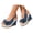 Blue, variant on Open Toe Wedge Sandals for Women 2026 Bow Slingback Platform High Heel Pumps Non Slip Arch Support Summer Dressy Casual Shoes Size 6-10