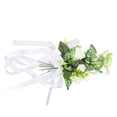 thumbnail image 4 of Flores de Silla de Boda, simulación de Boda, Pasillo, Iglesia, Banco, Flor, Silla Artificial, Flores, Ceremonia, Silla, Respaldo, decoración Floral con Gasa, decoración de Flores de Mano, 4 of 14