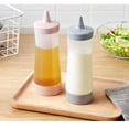 thumbnail image 2 of 3 botellas de condimentos exprimibles, recipientes para salsa de mostaza y ketchup para condimentos de cocina (3 unidades), 2 of 5