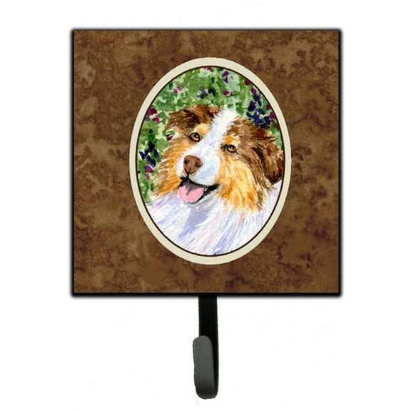 Carolines Treasures Australian Shepherd Leash or Key Holder Single Hook multicolor