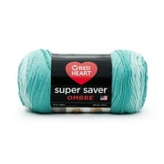 Red Heart Super Saver Ombre 4 Medium Acrylic Yarn, Spearmint 10oz/283g, 482 Yards