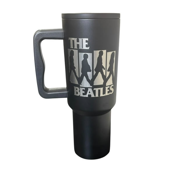Termo de acero inoxidable Edición especial The Beatles color negro