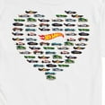 thumbnail image 3 of Hot Wheels - Valentine's Hot Wheels Heart - Men's Short Sleeve Graphic T-Shirt, 3 of 5