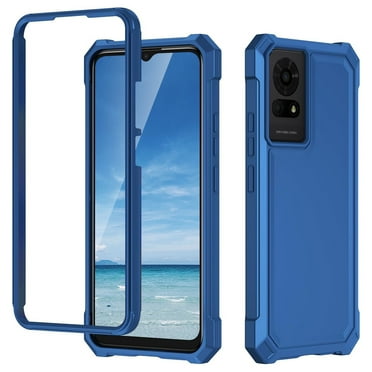 TJS for TCL 50 LE (T510SPP) / TCL K24 (T434D) / K23 Phone Case, Full Body Protective Heavy Duty Hybrid Bumper Cover (Blue)