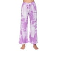 thumbnail image 3 of Wide Leg Pants for Women High Waist Drawstring Tie-Dye Pajama Pants Casual Loose Fit Yoga Workout Lounge Trousers, 3 of 7